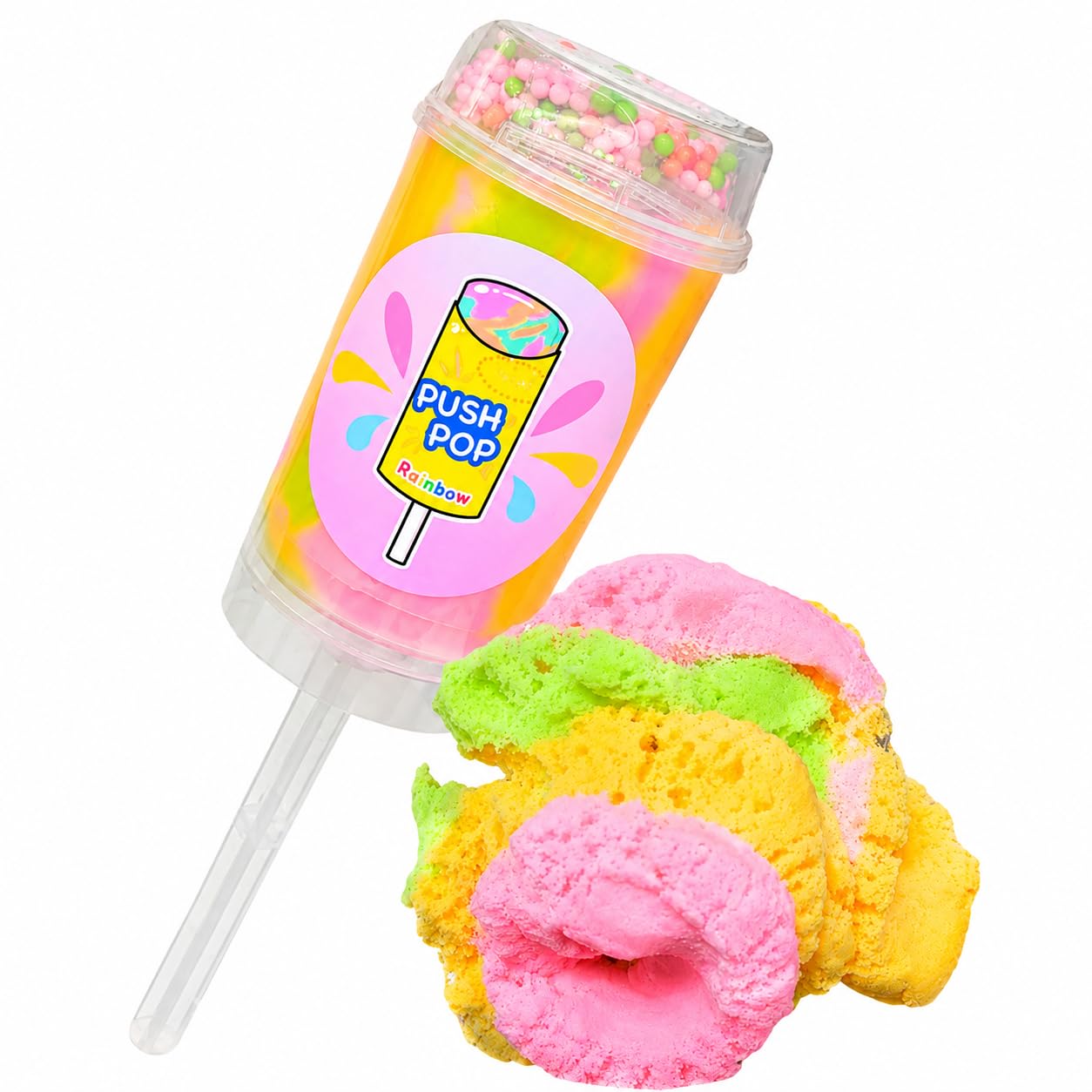 Rainbowさま専用8780→8680 Amazon.com: Hoshimi Slimes Rainbow Sherbet Push Pop Cloud Slime